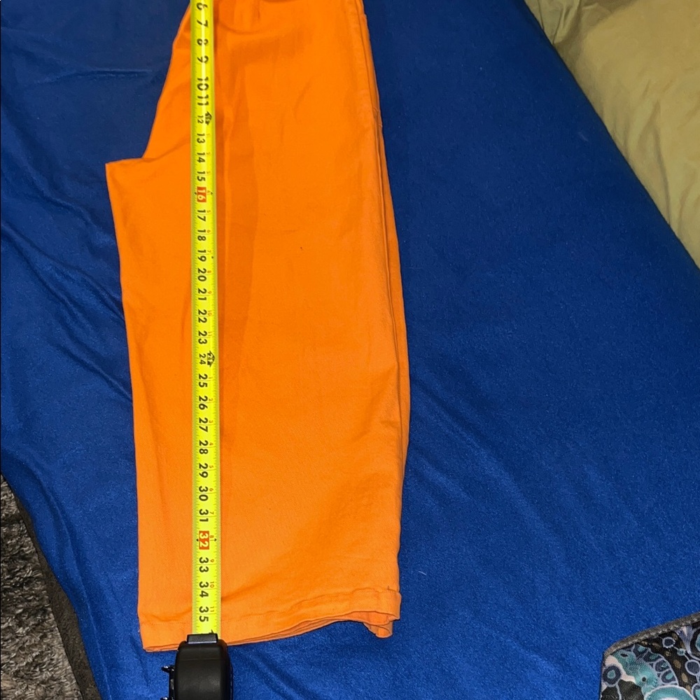 Women's Orange Jumpsuit made by copper key beautiful orange bright size large - Picture 16 of 16